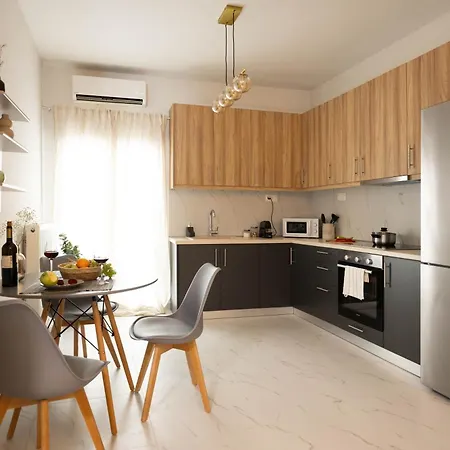Apartment Modern Warmth Designed For Rest & Flow Thessaloniki
